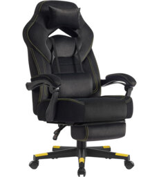 Metro Lane Adjustable Swiveling PC & Racing Game Chair in Black