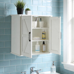 Wall-Mounted Bathroom Cabinet with Doors