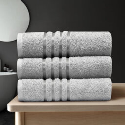 3-Pack Extra Large Cotton Bath Sheets - Soft, Absorbent, Quick-Dry Towels, 90 x 150 cm - Family Set for Ultimate Comfort