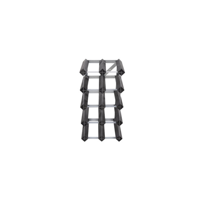 Wine rack for 12 bottles. Made of Swedish pine wood and produced in Sweden. The rack is delivered flat-packed.