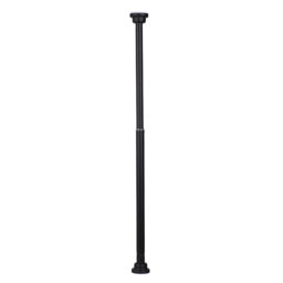 Natural Stainless Steel Adjustable 45cm to Bay Window Single Curtain Rod