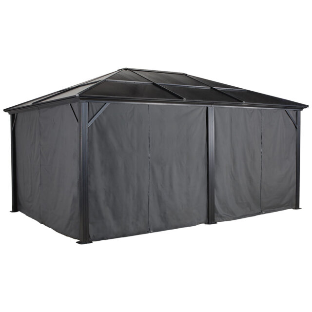 Curtains for Sojag Meridien Gazebo 3.7m x 4.9m