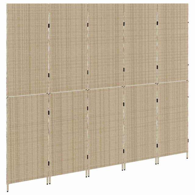 245cm W x 180cm H 5 - Panel Folding Room Divider