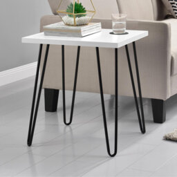 Ewalt Side Table with metal legs