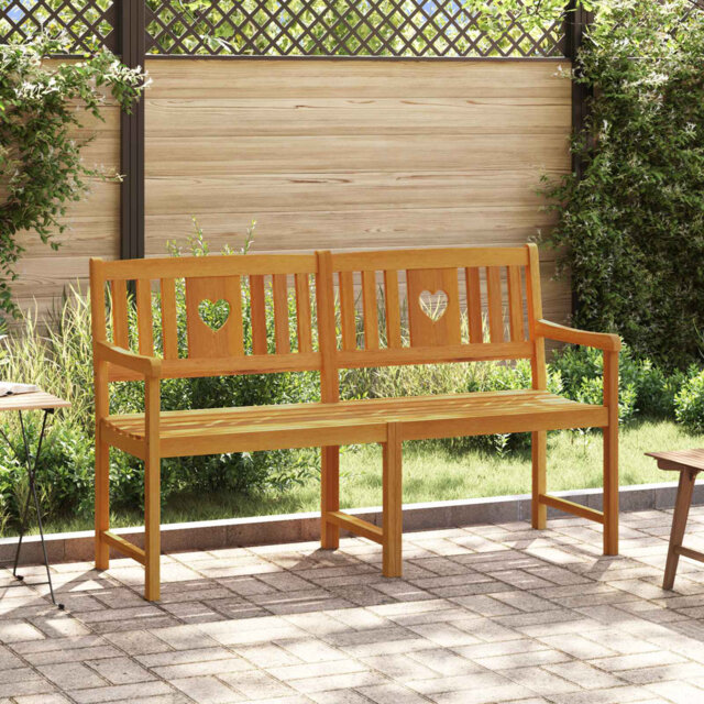Garden Bench Outdoor Dining Bench Wooden Bench Seat Solid Acacia Wood