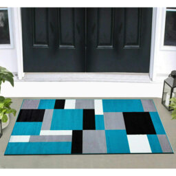 Albery Blue/Grey/Black Rug