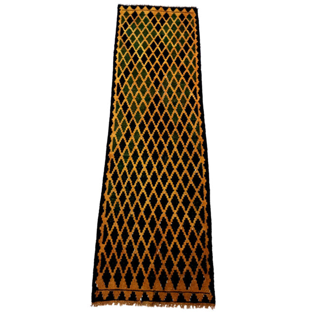 Reliford Commercial Handmade Kilim Wool Orange/Black Rug
