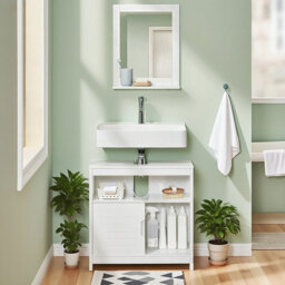 Lyndora 60cm Single Bathroom Vanity Base Only in White