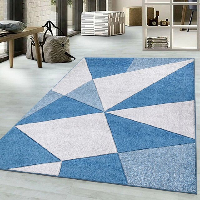 Geometric Large Area Rug for Living Room, Bedroom Carpet, Hallway Runner & Kitchen Floor Mat