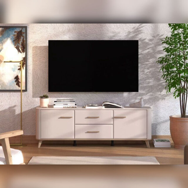 Kuri Tv Stand Cabinet Unit Modern 180cm Wide With Living Dining Room Furniture