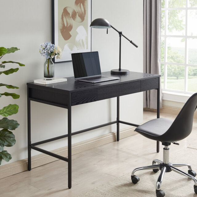 Evans 121.285cm W Rectangle Writing Desk