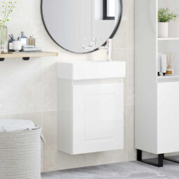 Single Bathroom Vanity with Ceramic Basin