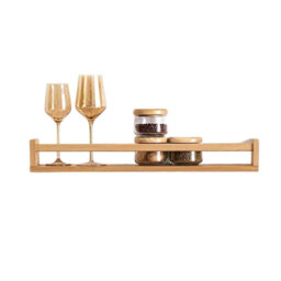 Wood Wall Organizer with Wall Baskets