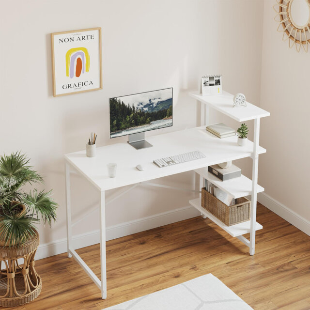 Lintz Metal Base Writing Desk