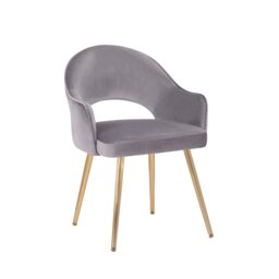 45.49cm H Velvet Upholstered Armchair