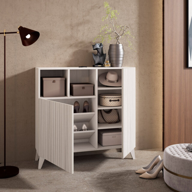 Moss 12 Pair Shoe Storage Cabinet