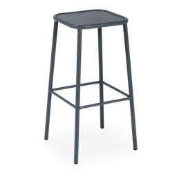 Shel Steel Outdoor Stool