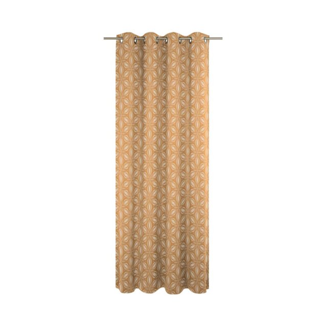 Dellview Retro Floret Eyelet Opaque Curtains