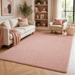 Aspire Homeware Blush Pink Modern Area Rug