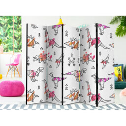 225cm W x 172cm H 5 - Panel Wood Folding Room Divider