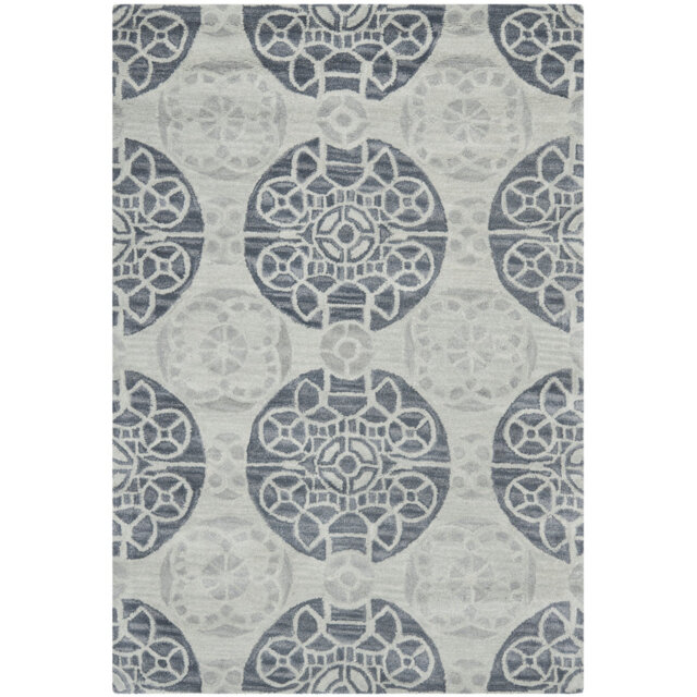 Mclean Hand Tufted Wool Silver Rug