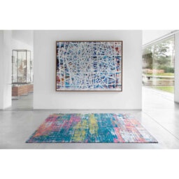 Streaks Jefferson Blue/Red/Yellow Rug