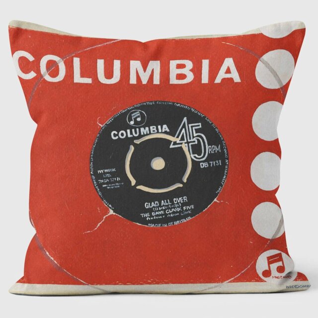 Glad All over Columbia - Martin Wiscombe - Classic Singles Cushion