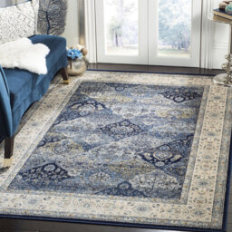 Charli Navy/Ivory Area Rug