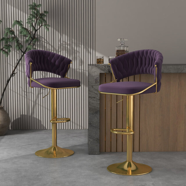 Christal Height Adjustable Swivel Bar Stool