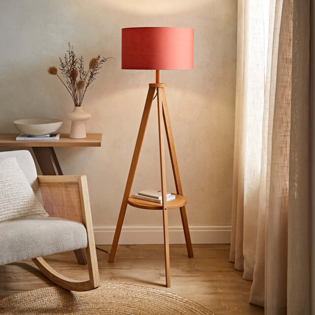 148cm Satin Tripod Floor Lamp