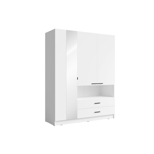 TURIN 19 - WARDROBE (3D 2 WARDROBE) PB0010-WHITE LAMINATE PB0010-WHITE LAMINATE 19-FSC B