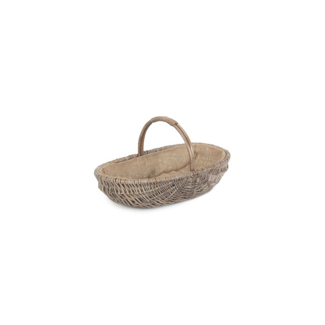 Brambly Cottage Shallow Lined Garden Wicker Trug Basket