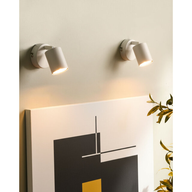 Set of 2 Wall Lamps NYANDO Metal Black