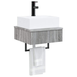Single Bathroom Vanity with Ceramic Basin