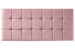 "21 Cube Plush Velvet 6ft Super King 24"" Headboard - Pink"
