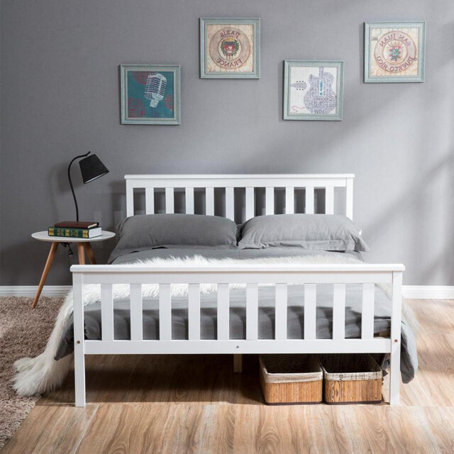 Popplestone Solid Wood Bed