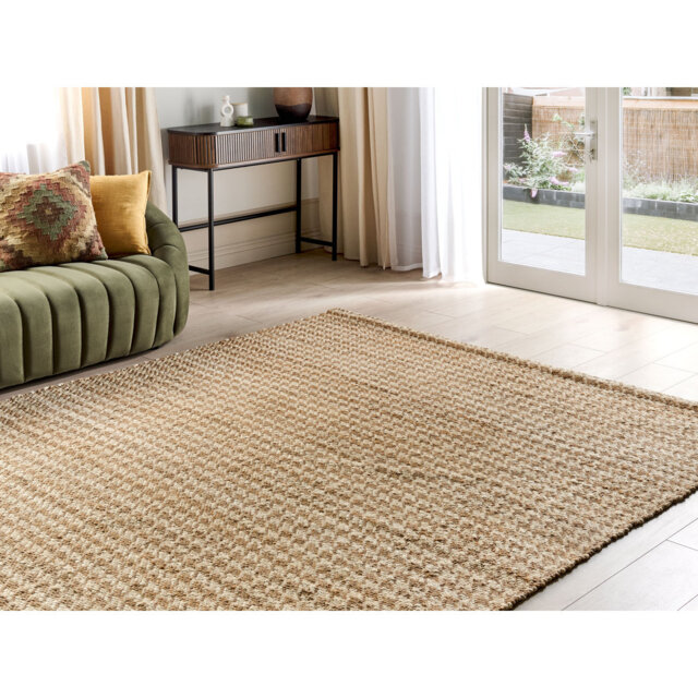 Jute Area Rug 160 x 230 cm Beige Brose