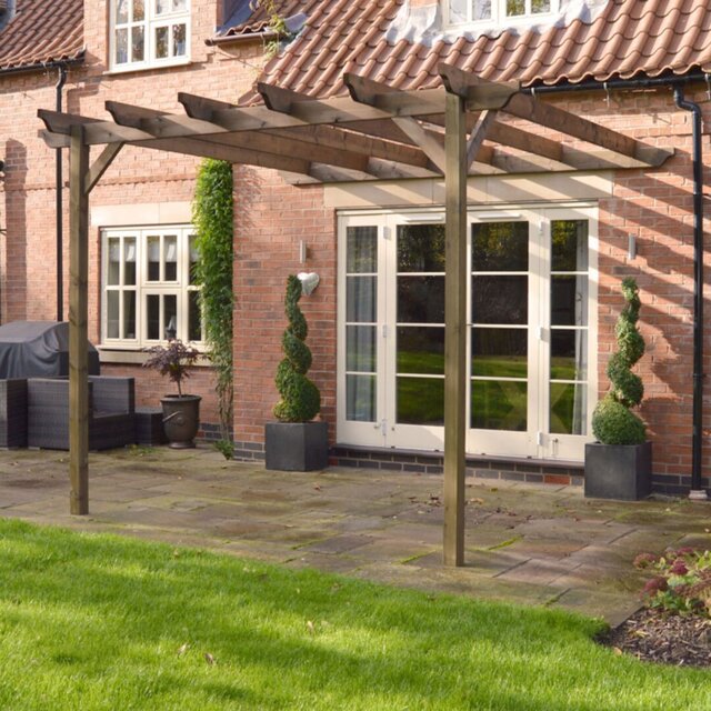 Micha Solid Wood Wood Pergola
