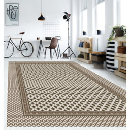 Burchfield Vinyl Machine Printed 160cm X 240cm Area Rug