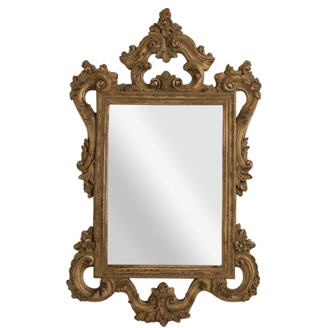 Coonrod Solid Wood Flat Wall Mirror