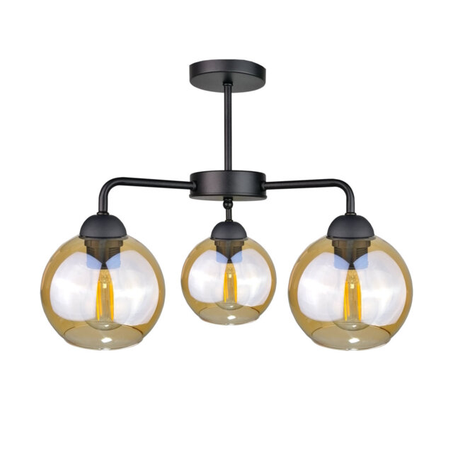 Glass Semi Flush Mount