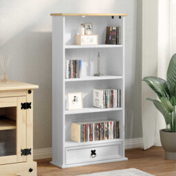 Solid Wood 103cm H Media Shelves
