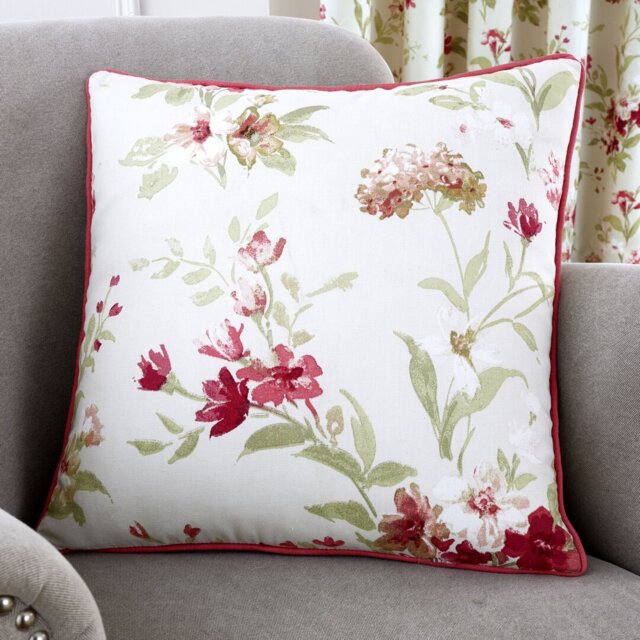 Floral Square Pillow Cover