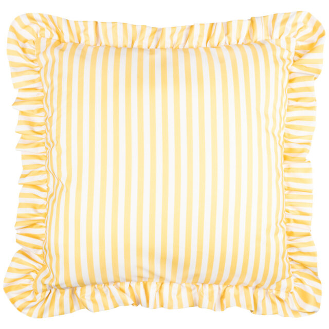 Millie Ruffle Striped Outdoor Cushion Cover