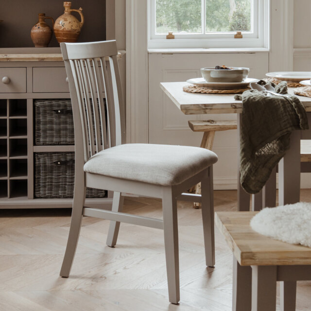 Bayou 45cm H Upholstered Slat Back Side Chair