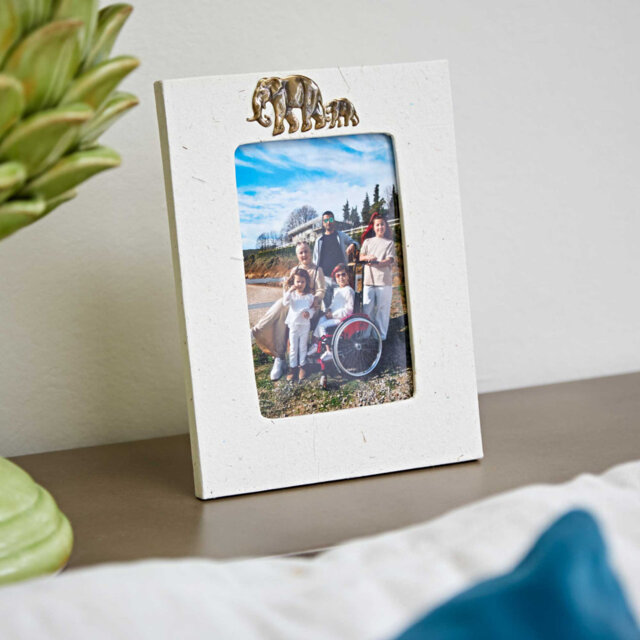 Natural Elephant Dung/Paper Picture Frame