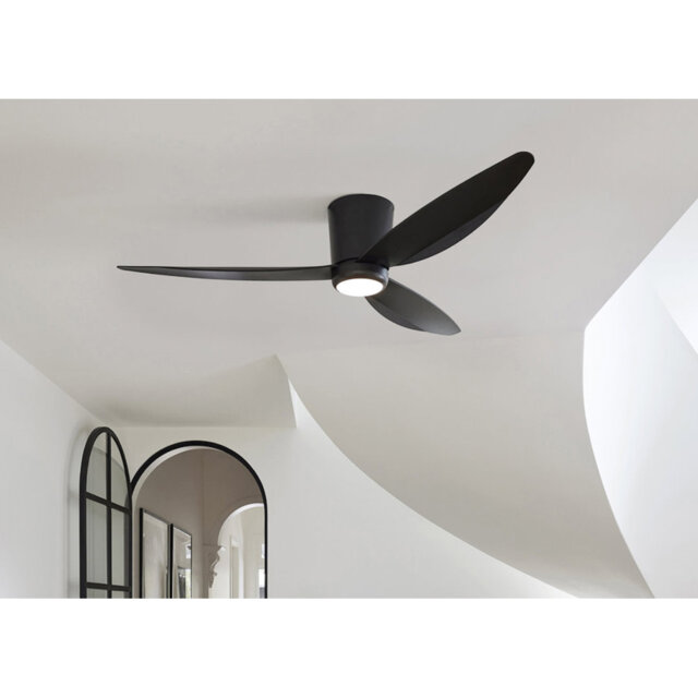 137cm Arren 3 - Blade Ceiling Fan with Remote Control and Light Kit Included