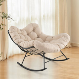 Indoor Outdoor Rocking Chair Oversized Egg Papasan Chair