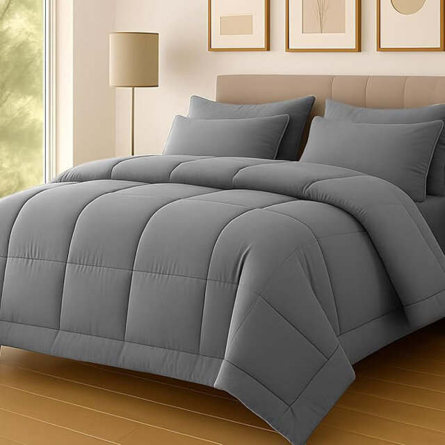 Premium Duvet 10.5 2Tone Hypoallergenic Coverless Duvet 10.5 Thick Cosy Quilt for All Season Anti Bacterial