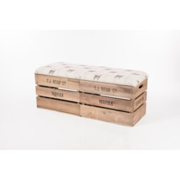 Alvarez Linen Blend Upholstered Storage Bench